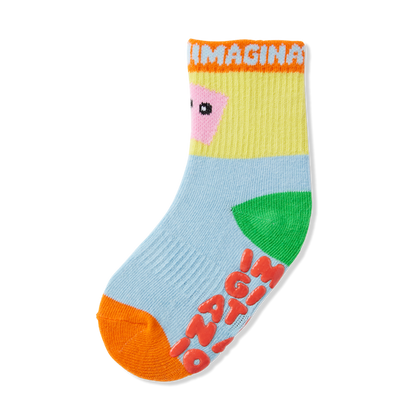 Ankle Grip Sock / Imaginationation X Halcyon Nights Yellow Green