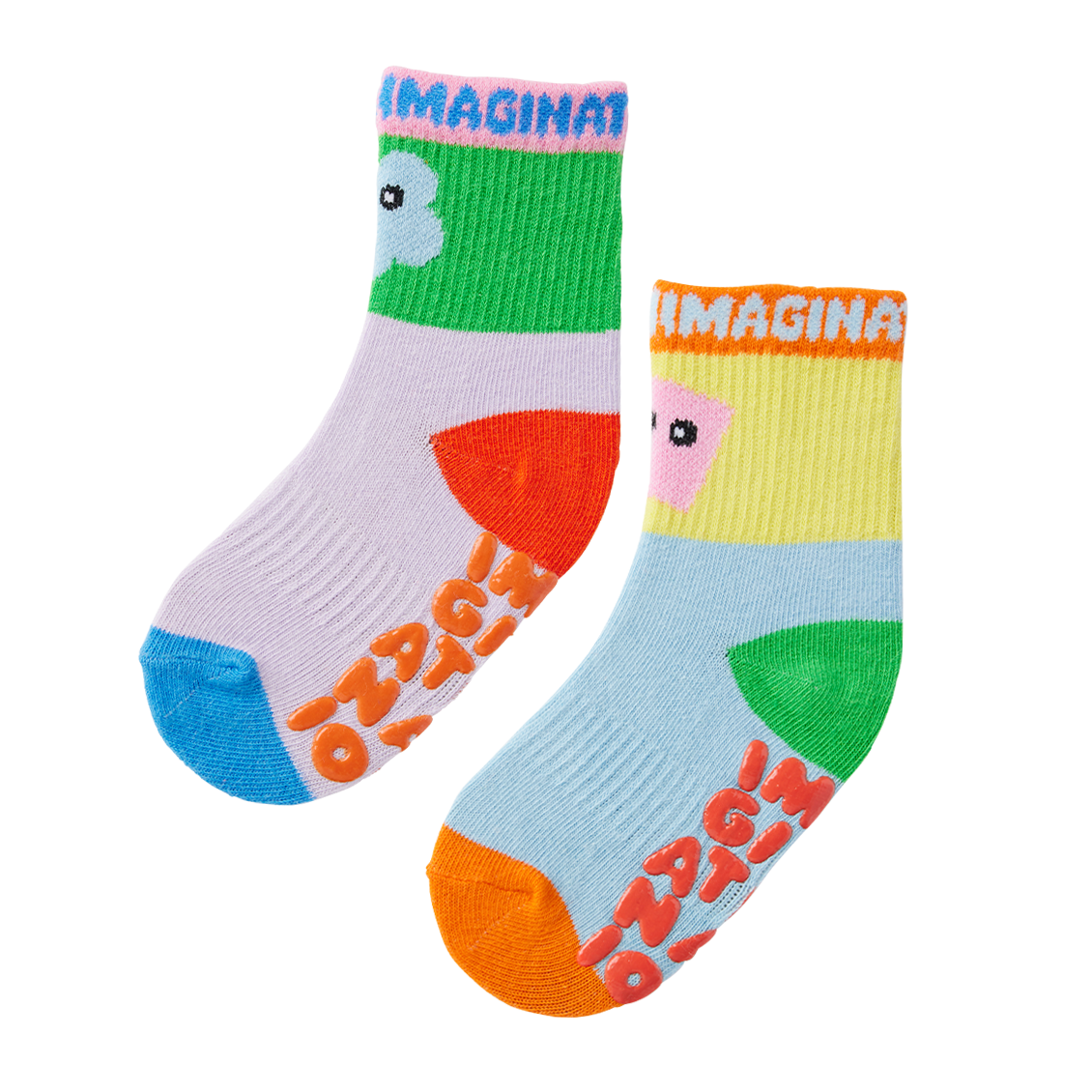 Ankle Grip Sock / Imaginationation X Halcyon Nights Yellow Green