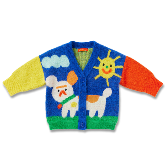 Puppy Park Knit Cardigan - Preorder