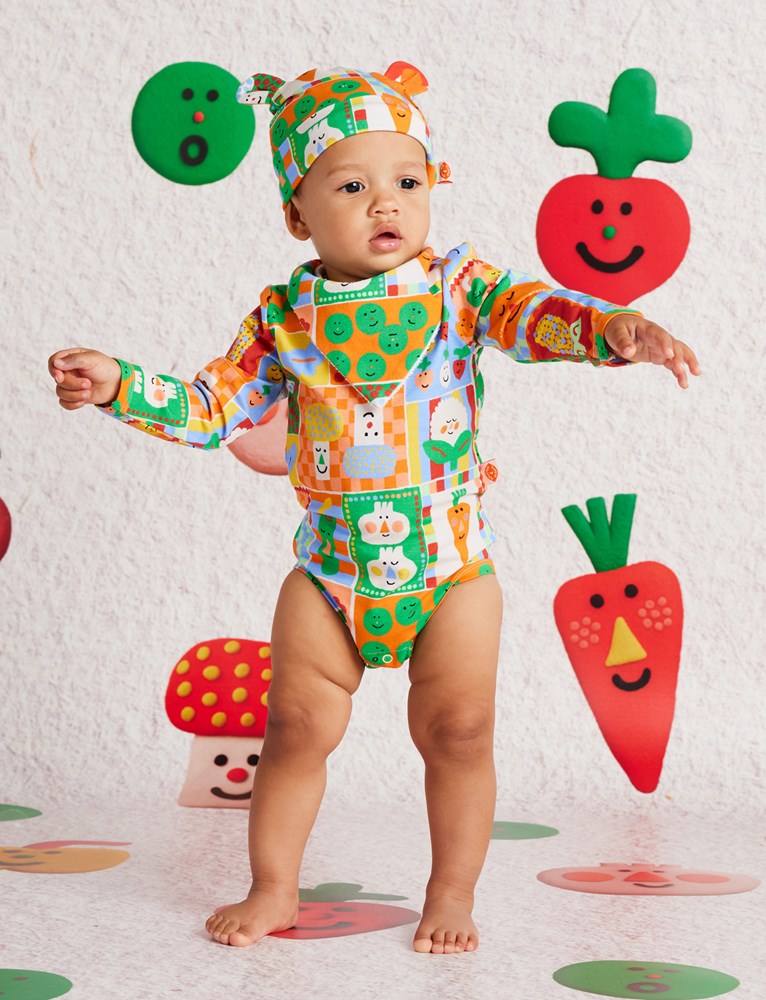 Long Sleeve Bodysuit / Pocket Patch