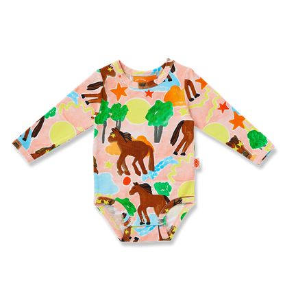 Giddy Up Long Sleeve Bodysuit