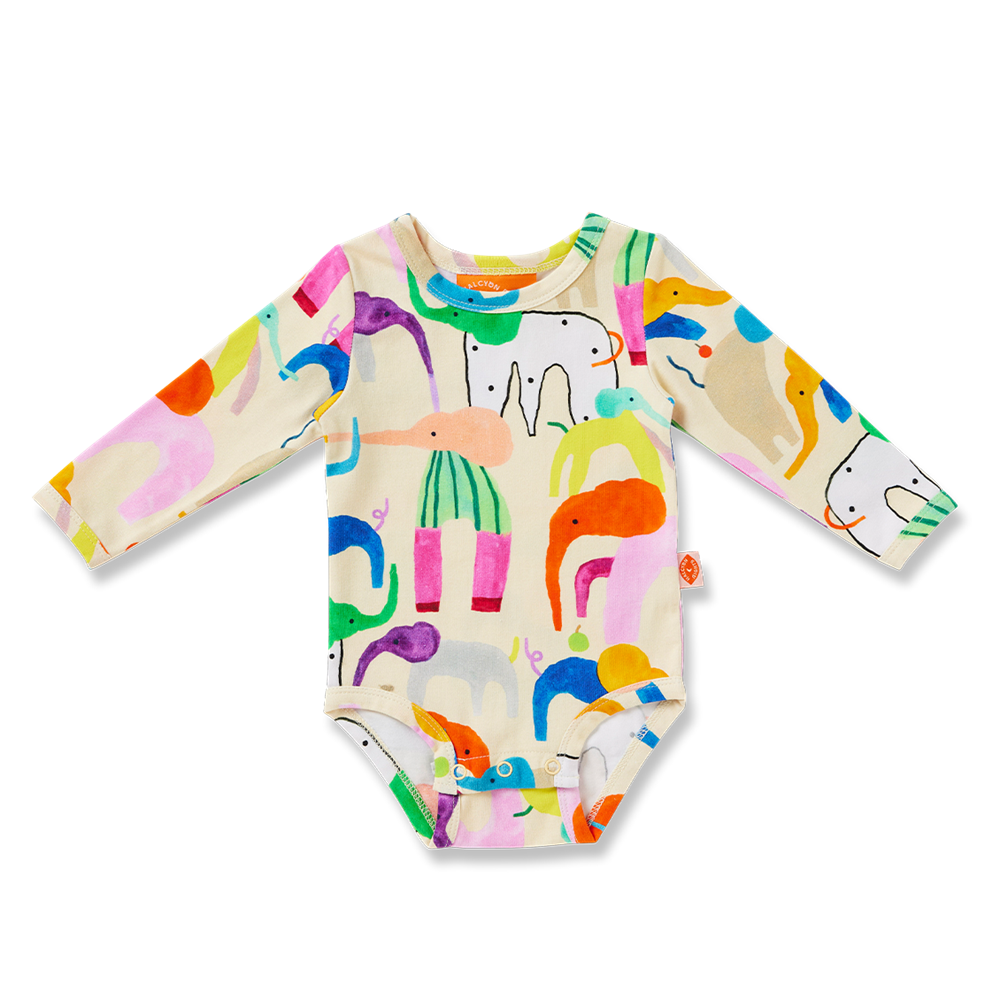 Happy Herd Long Sleeve Bodysuit