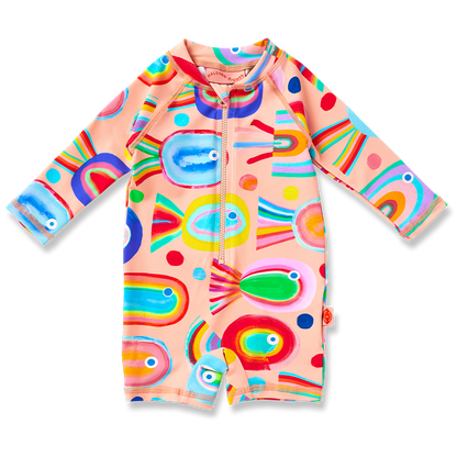 Long Sleeve Rash Suit Fancy Fins