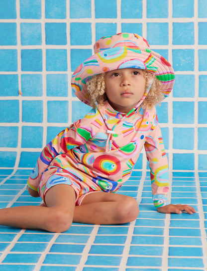 Swim Bucket Hat Fancy Fins
