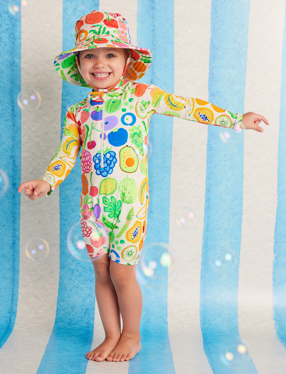 Swim Bucket Hat Eat The Rainbow