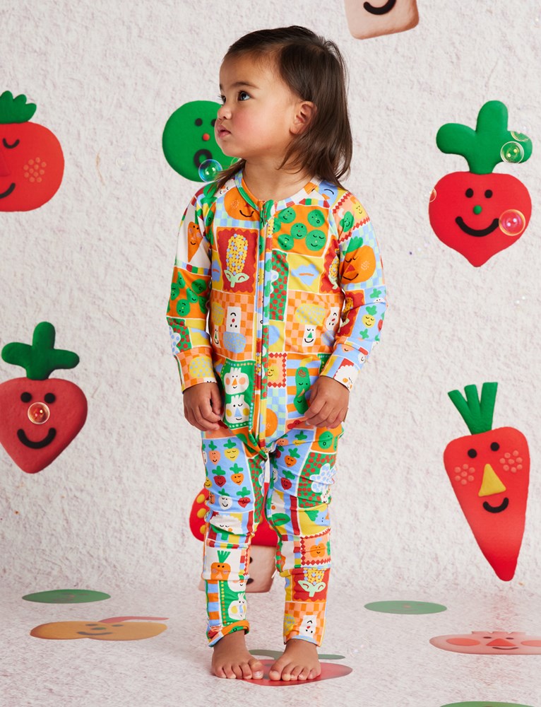 Pocket Patch Long Sleeve Romper