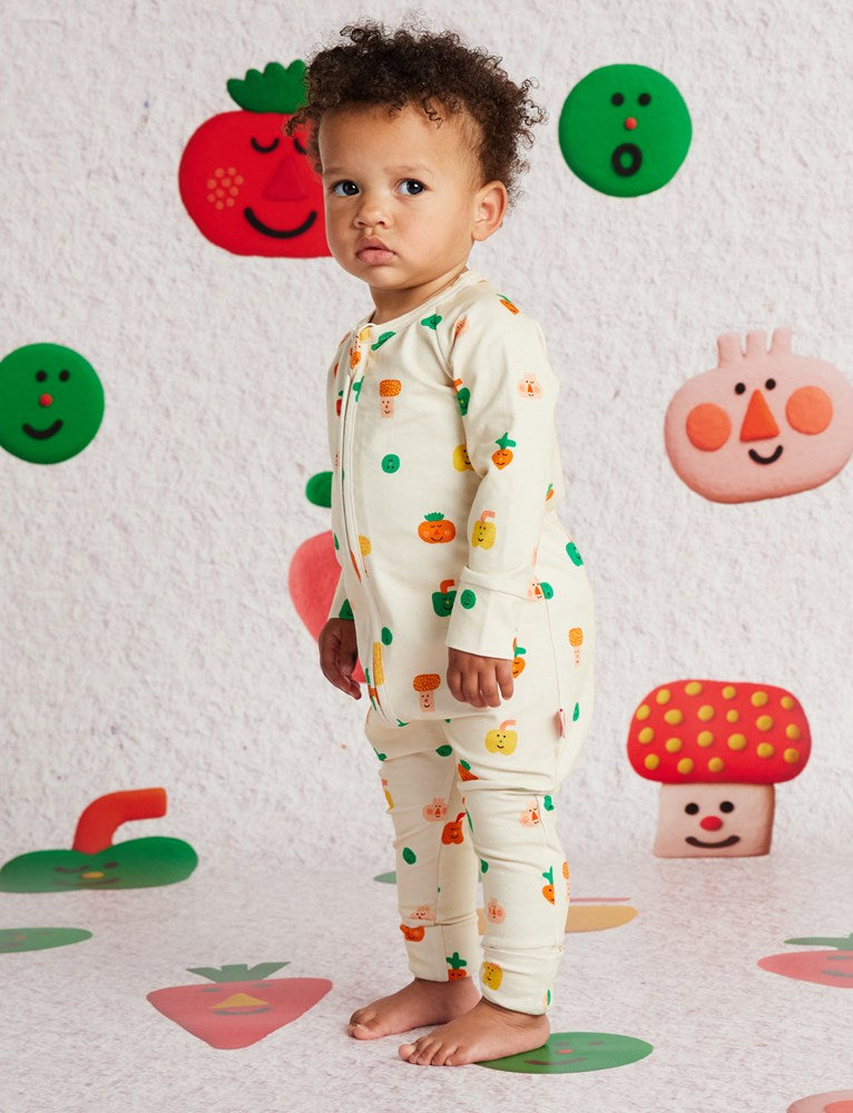 Teeny Tiny Veg Long Sleeve Romper