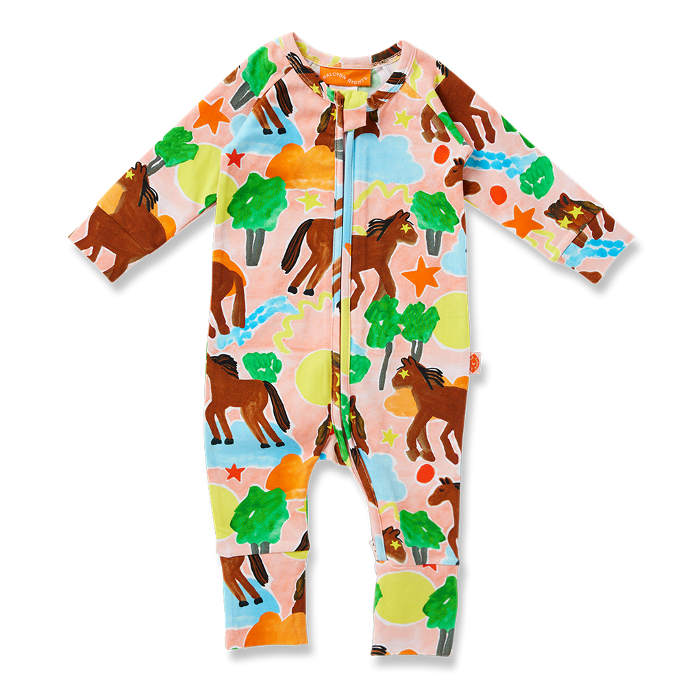 Giddy Up Long Sleeve Romper