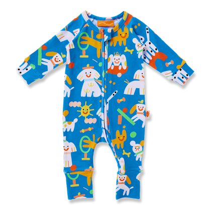 Puppy Park Long Sleeve Romper