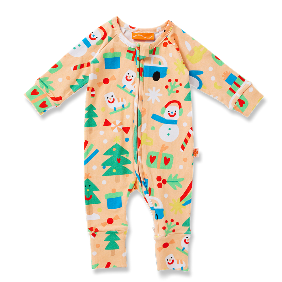 Long Sleeve Romper / Twinkle Town