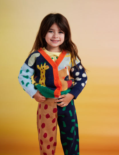 Fluffy Knit Cardigan / Zoo Crew
