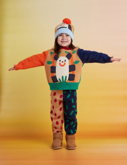 Fluffy Knit Beanie / Zoo Crew