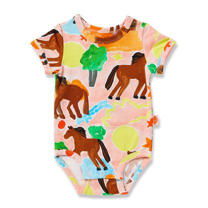 Giddy Up Short Sleeve Bodysuit