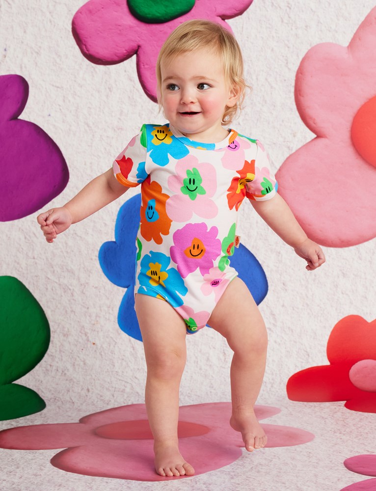 Hej Blomma! Short Sleeve Bodysuit