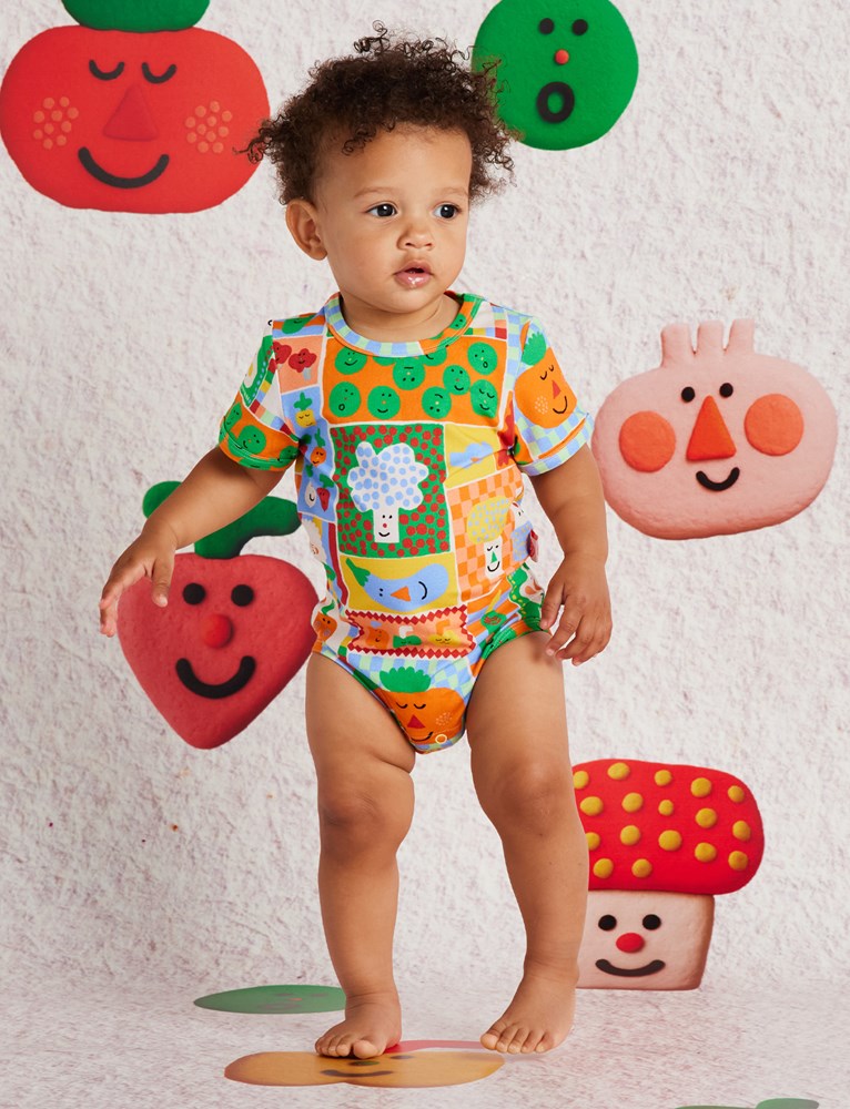 Short Sleeve Bodysuit / Pocket Patch