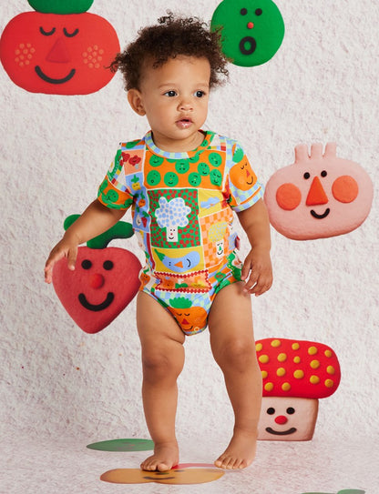 Short Sleeve Bodysuit / Pocket Patch