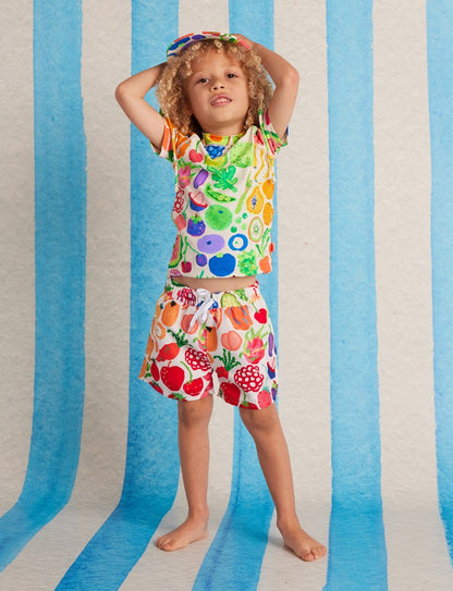 Kids Boardshorts Eat The Rainbow