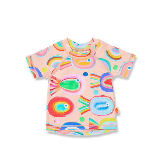 Short Sleeve Rash Vest Fancy Fins