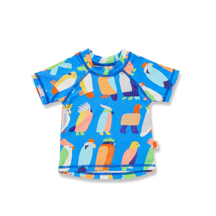 Short Sleeve Rash Vest / Flamin' Galahs
