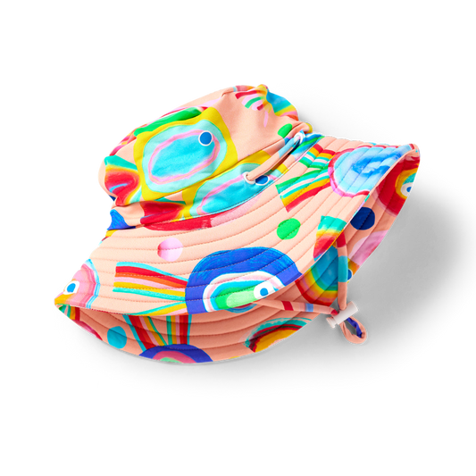 Swim Bucket Hat Fancy Fins
