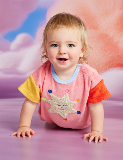 Stars Terry Short Sleeve Bodysuit