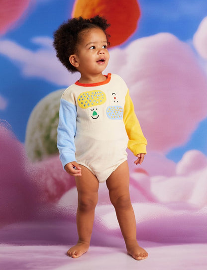 Terry Long Sleeve Bodysuit / Pocket Patch