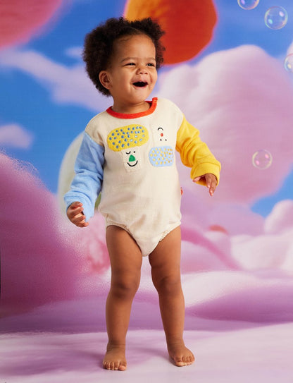 Terry Long Sleeve Bodysuit / Pocket Patch