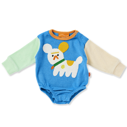 Puppy Park Terry Long Sleeve Bodysuit