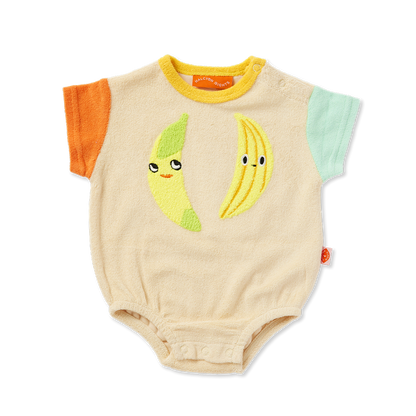Peel Party Terry Short Sleeve Bodysuit