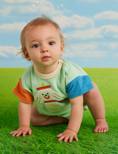 Puppy Park Terry Short Sleeve Bodysuit