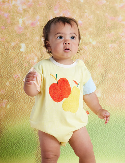 Cotton Short Sleeve Bodysuit / Tiny Orchard