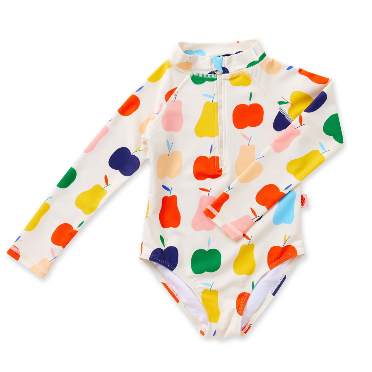 Long Sleeve Zip Bather / Tiny Orchard