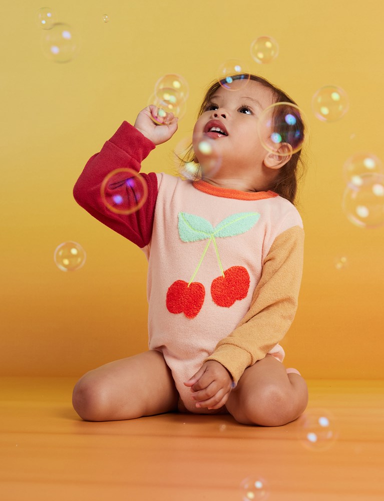 Terry Long Sleeve Bodysuit / Tiny Orchard