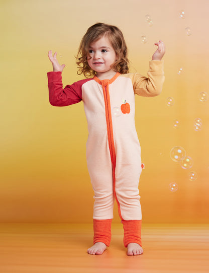 Terry Long Sleeve Romper / Tiny Orchard