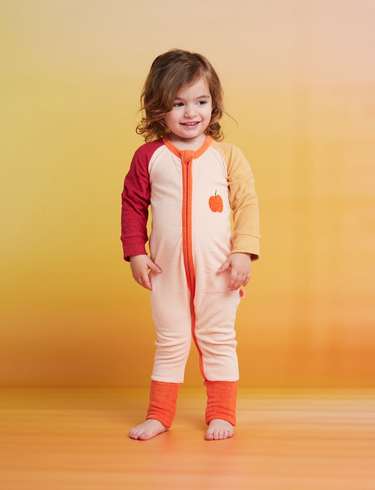 Terry Long Sleeve Romper / Tiny Orchard