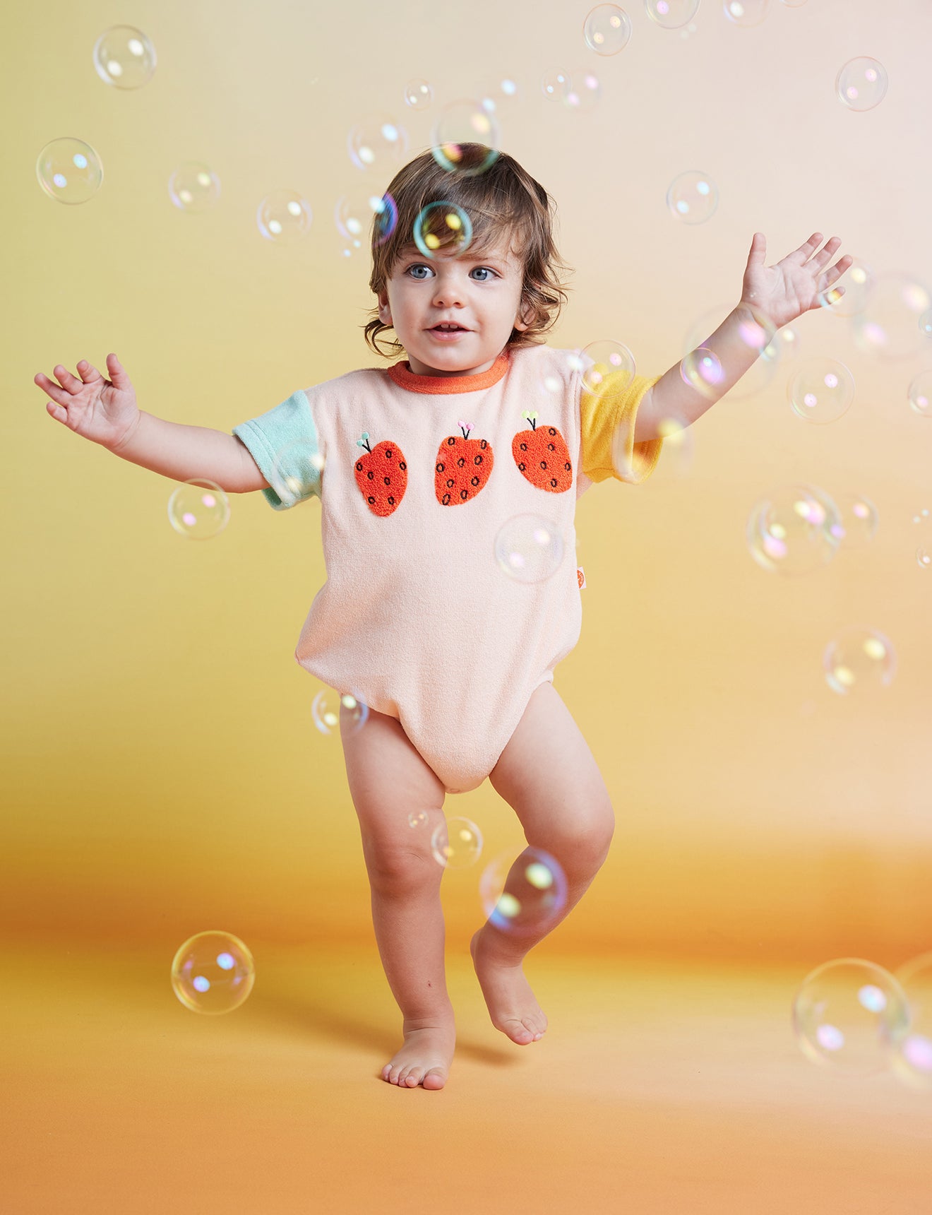 Terry Short Sleeve Bodysuit / Tiny Orchard