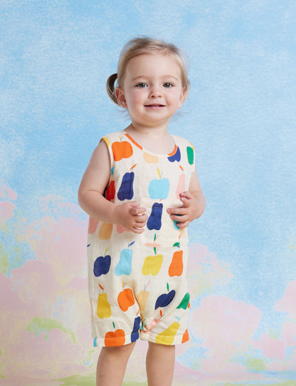 Woven Romper / Tiny Orchard