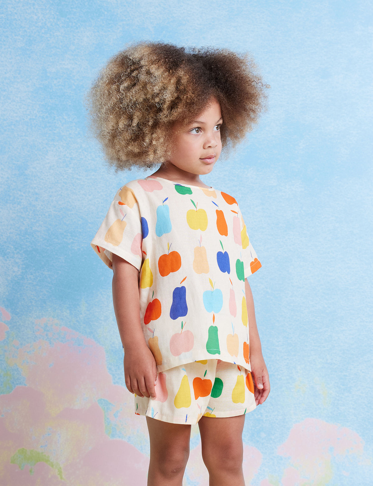 Tiny Orchard woven shorts set