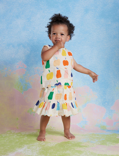 Woven Frill Skirt / Tiny Orchard
