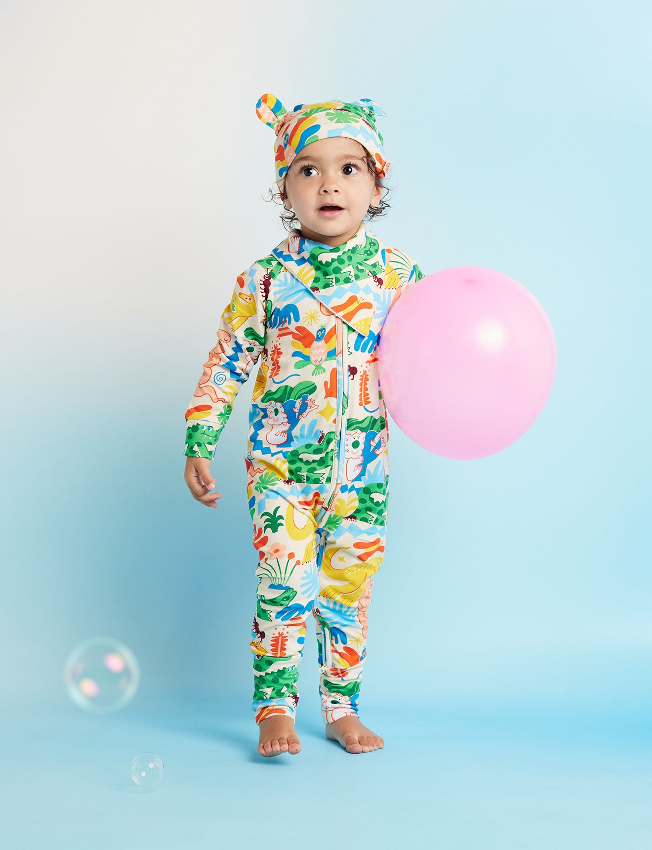 Long Sleeve Romper / Tropicool
