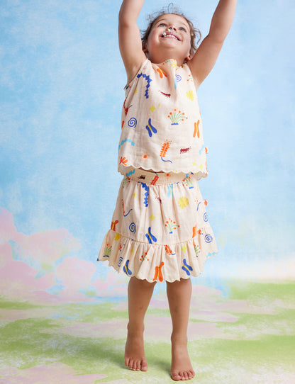 Woven Frill Skirt / Wiggle Wonders
