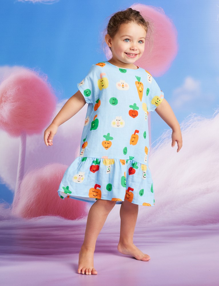 Teeny Tiny Veg Woven Dress