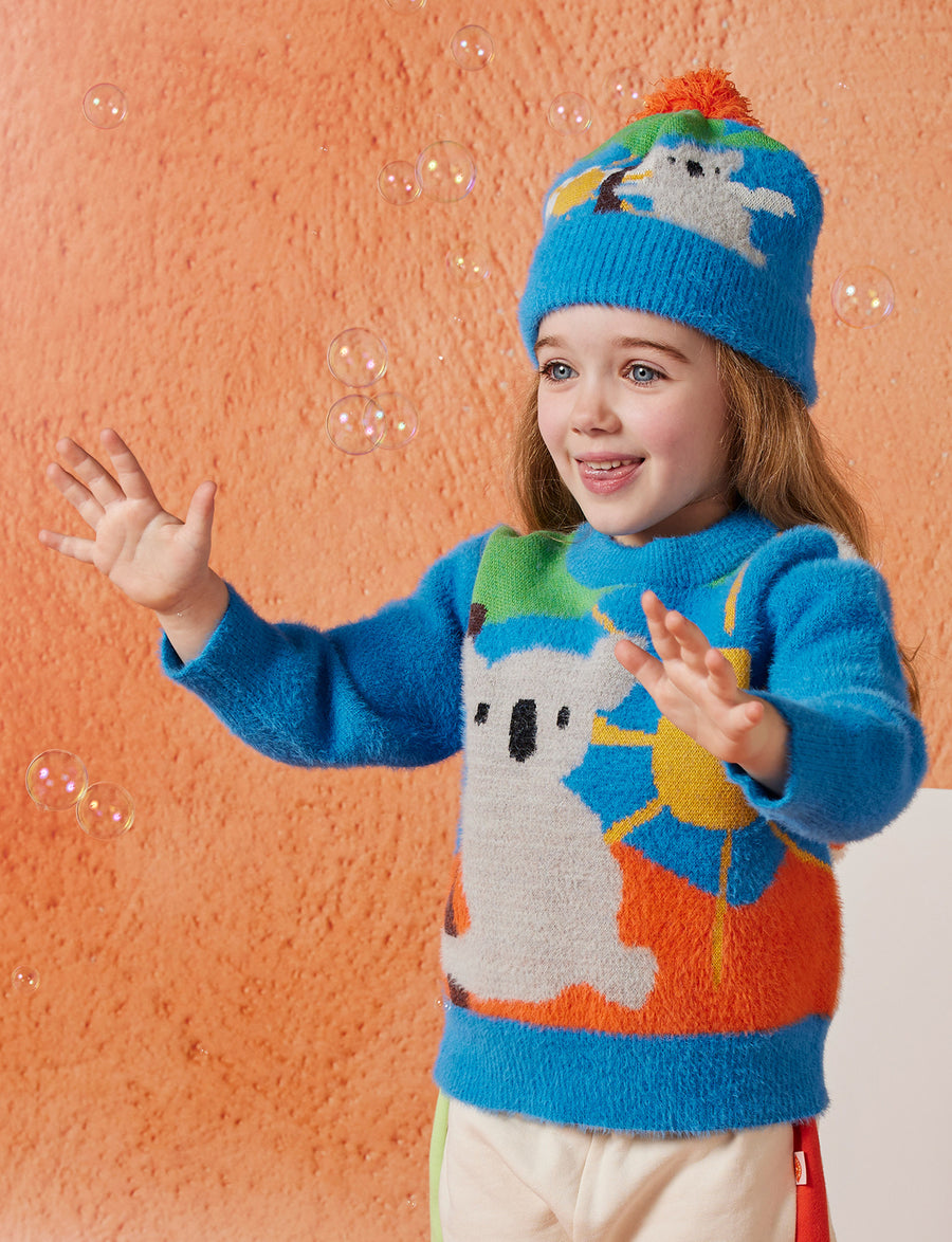 Fluffy Knit Beanie / Yo's Country