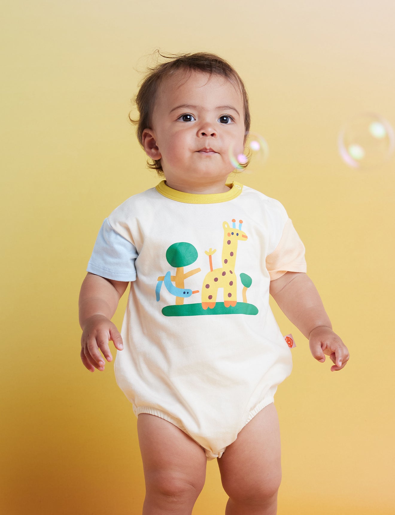 Cotton Short Sleeve Bodysuit / Zoo Crew