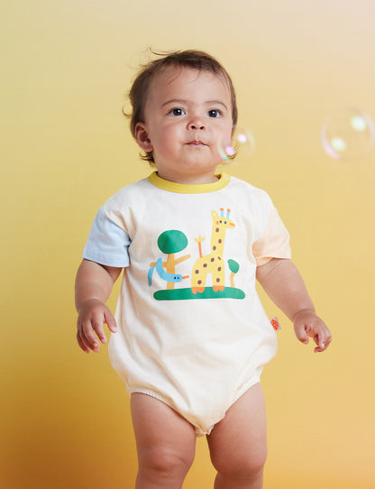 Cotton Short Sleeve Bodysuit / Zoo Crew