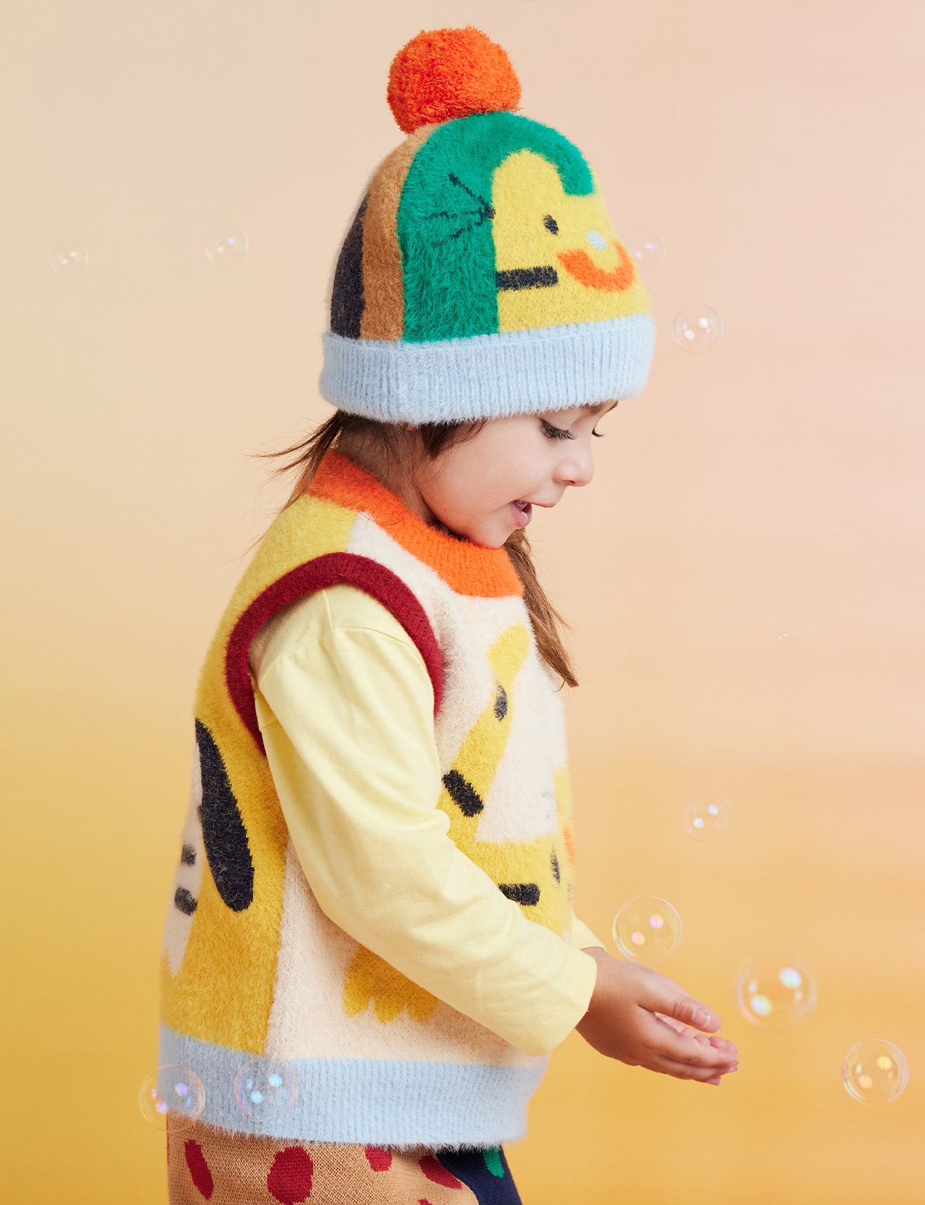 Fluffy Knit Beanie / Zoo Crew