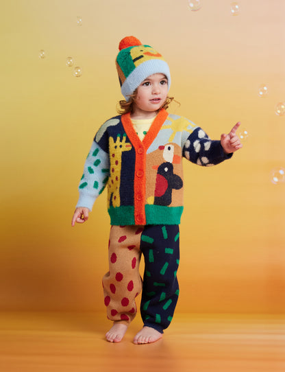 Fluffy Knit Cardigan / Zoo Crew