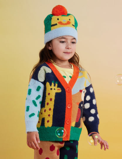 Fluffy Knit Beanie / Zoo Crew