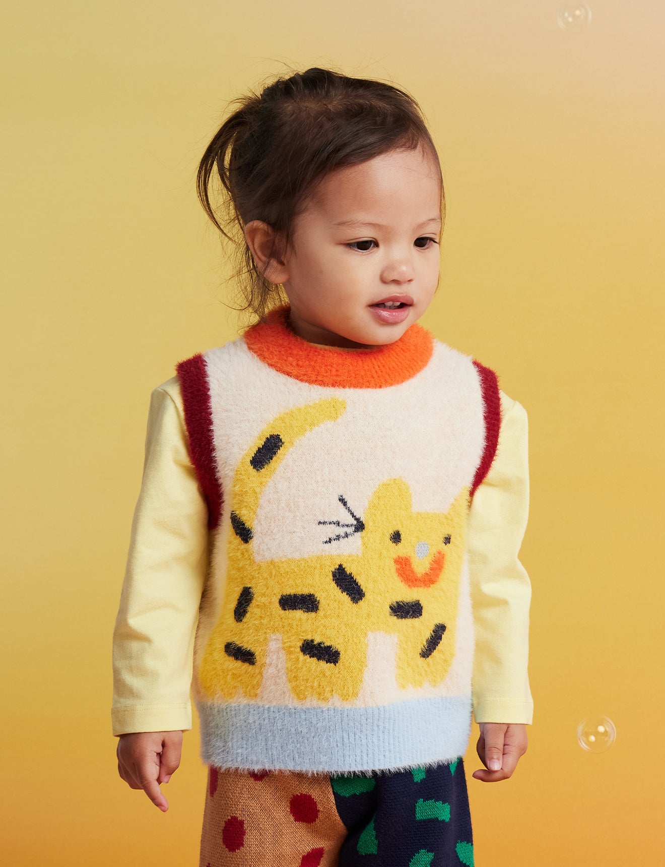 Fluffy Knit Vest / Zoo Crew