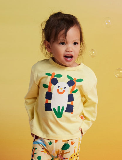 Cotton Long Sleeve T Shirt / Zoo Crew
